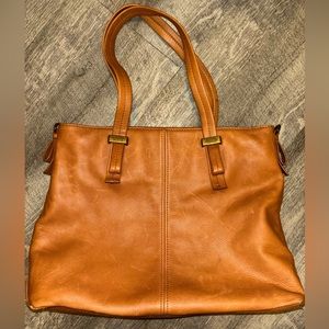 American Leather Co Brown Handbag with strap